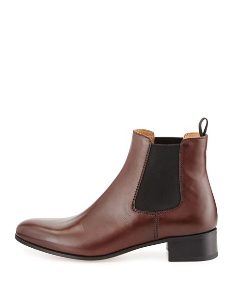 prada brown chelsea boots|Prada Chelsea boots suede.